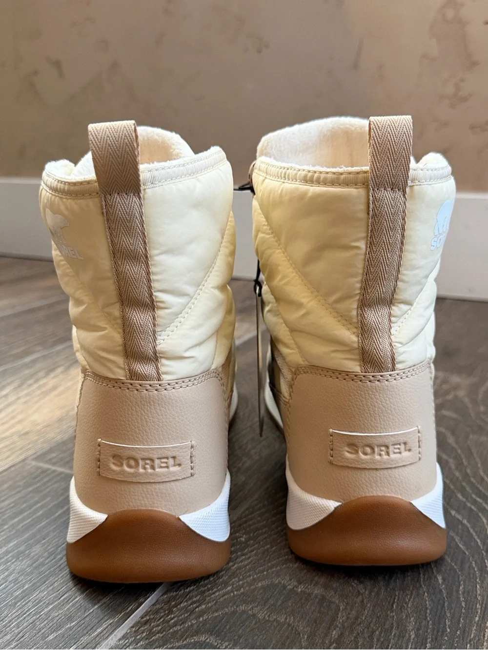 SOREL Women's Honey White/Ceramic Whitney II Plus Lace Waterproof Boot—10